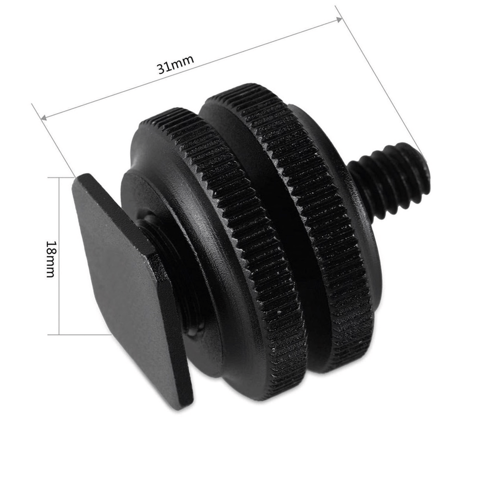 Shop SMALLRIG Cold Shoe Adapter with 3/8" to 1/4" Thread(2pcs Pack) 1631 by SmallRig at B&C Camera