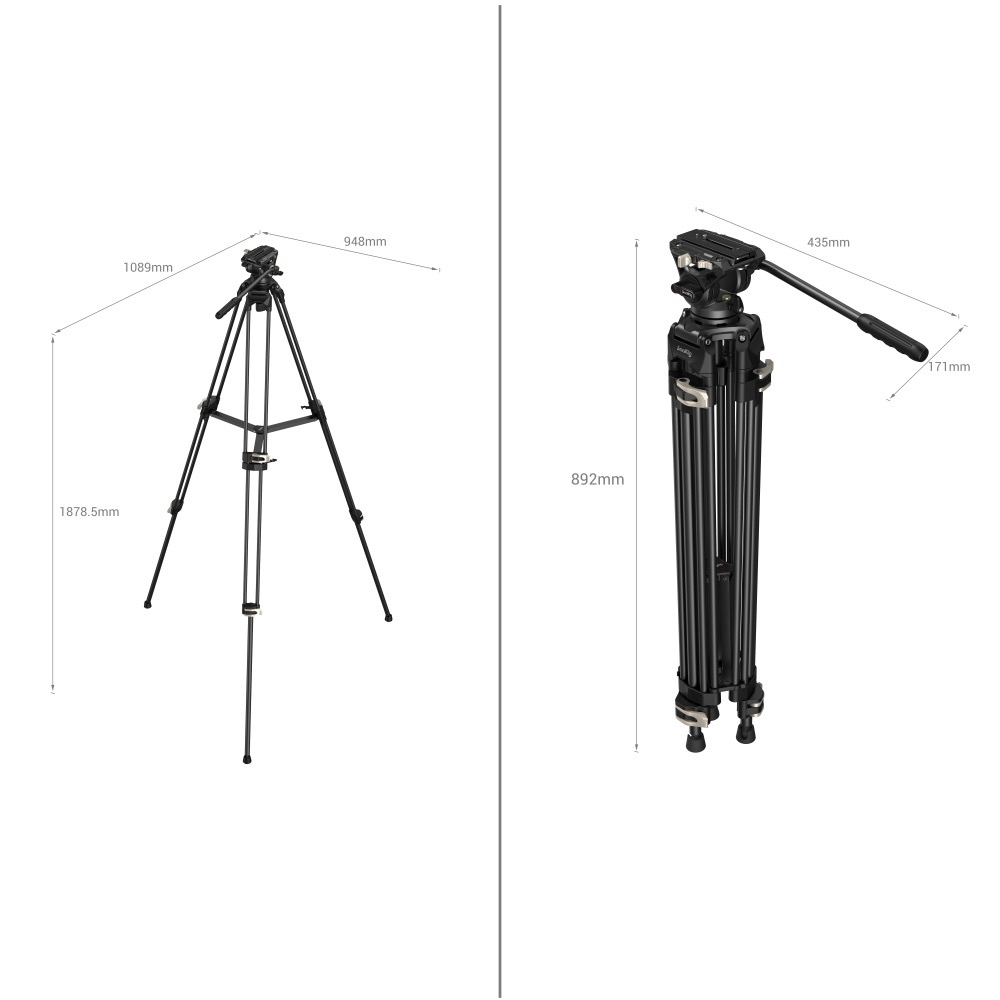 Shop SmallRig Heavy-Duty Fluid Head Tripod by SmallRig at B&C Camera