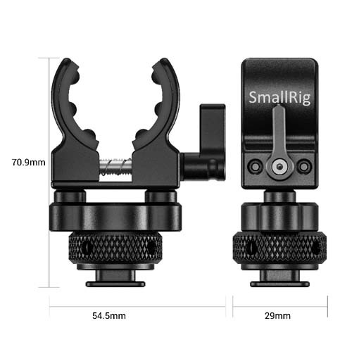 Shop SmallRig Shotgun Microphone Holder (Cold Shoe) BSM2352 by SmallRig at B&C Camera