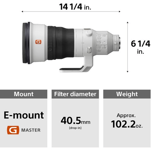 Shop Sony FE 400mm f/2.8 GM OSS Lens by Sony at B&C Camera