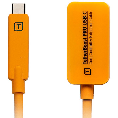 Shop Tether Tools TetherBoost Pro USB Type-C Core Controller Extension Cable (16, High-Visibility Orange) by Tether Tools at B&C Camera