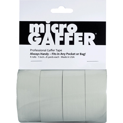 Shop Visual Departures microGAFFER Compact Gaffer Tape, 4 Pack 1.0" x 24' (White) by Visual Departures at B&C Camera