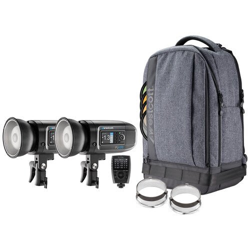 Westcott FJ400 Strobe 2-Light Backpack Kit with FJ-X3m Universal Wireless Trigger - B&C Camera