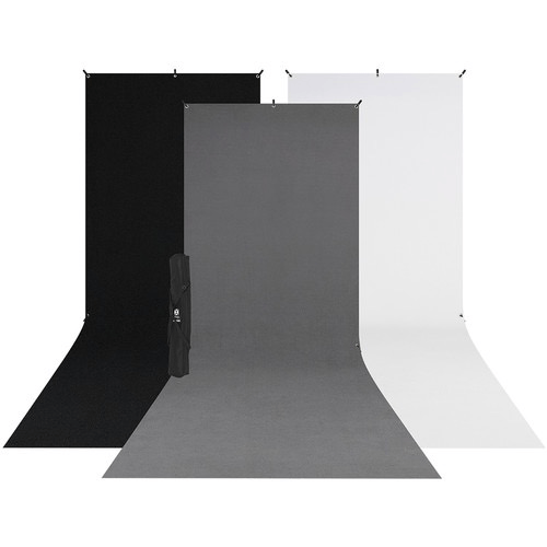 Shop Westcott X-Drop 3-Pack Sweep Backdrop Kit (5 x 12) by Westcott at B&C Camera