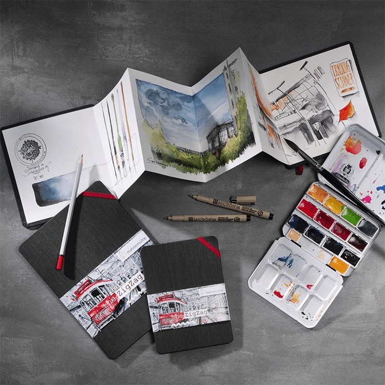 Shop ZigZag Book 300gsm - A6 Size, 5.83x4.13in by Hahnemuhle at B&C Camera