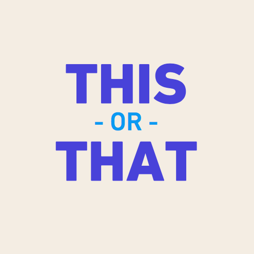 This or that | B&C Camera