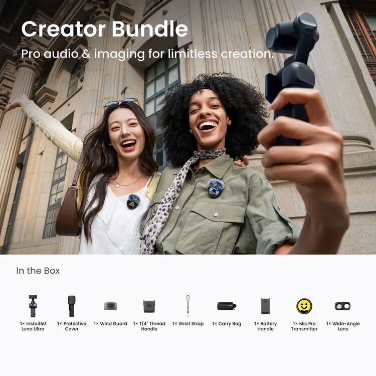 Insta360 Luna Ultra Creator Bundle (Cosmic Black)