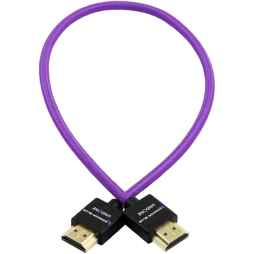 Kondor Blue High-Speed HDMI Cable (Purple, 18")