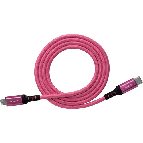 Kondor Blue iJustine Lightning to USB-C Charge & Sync Cable (3.3', Pink)