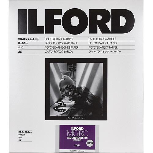 Ilford MULTIGRADE RC Deluxe Paper (Pearl, 8x10”, 25 Sheets)
