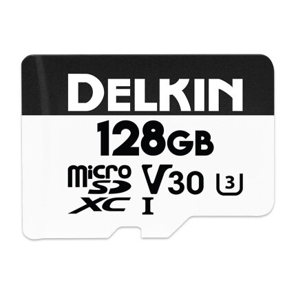 Delkin 128GB ACTION HYPERSPEED microSD U3 Card