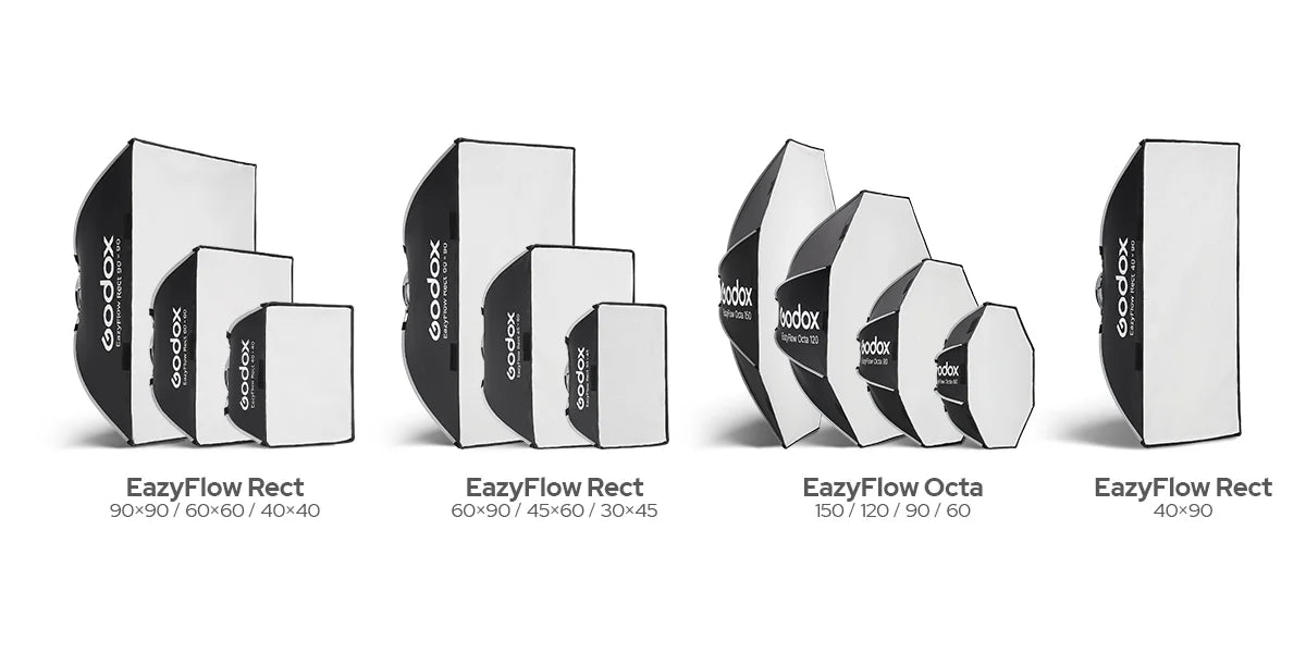 Godox EazyFlow Rect 60 x 60 Foldable Softbox (23.6 x 23.6")