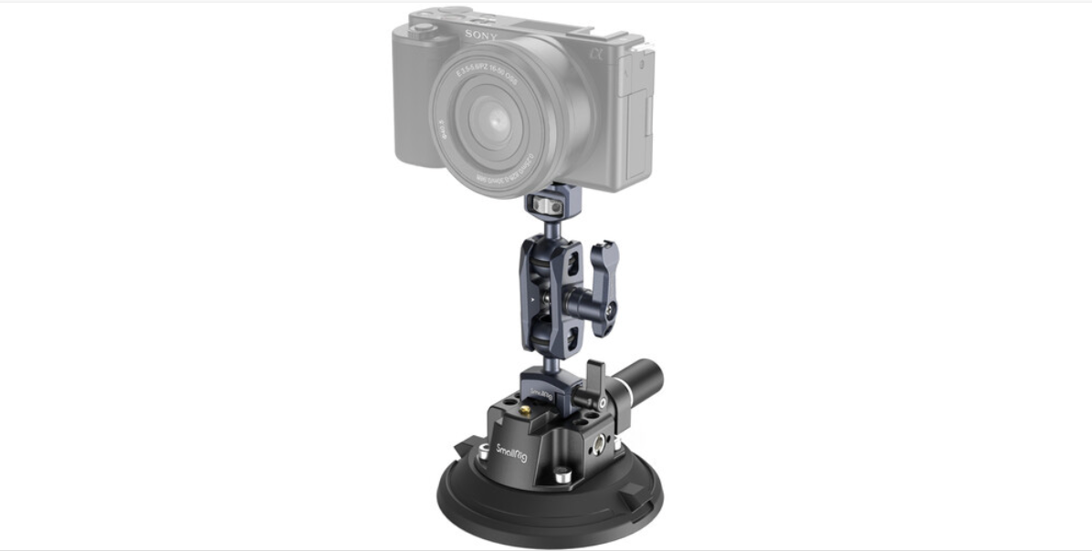 SmallRig 4" Suction Cup Camera Mount Kit for Vehicle Shooting