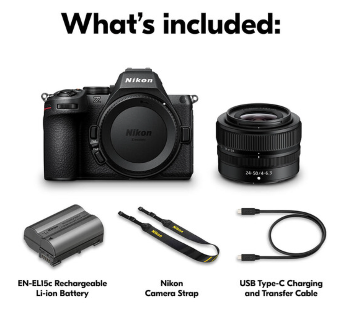 Shop Nikon Z5II FX-format Mirrorless Camera with NIKKOR Z 24-50mm f/4-6.3 by Nikon at B&C Camera