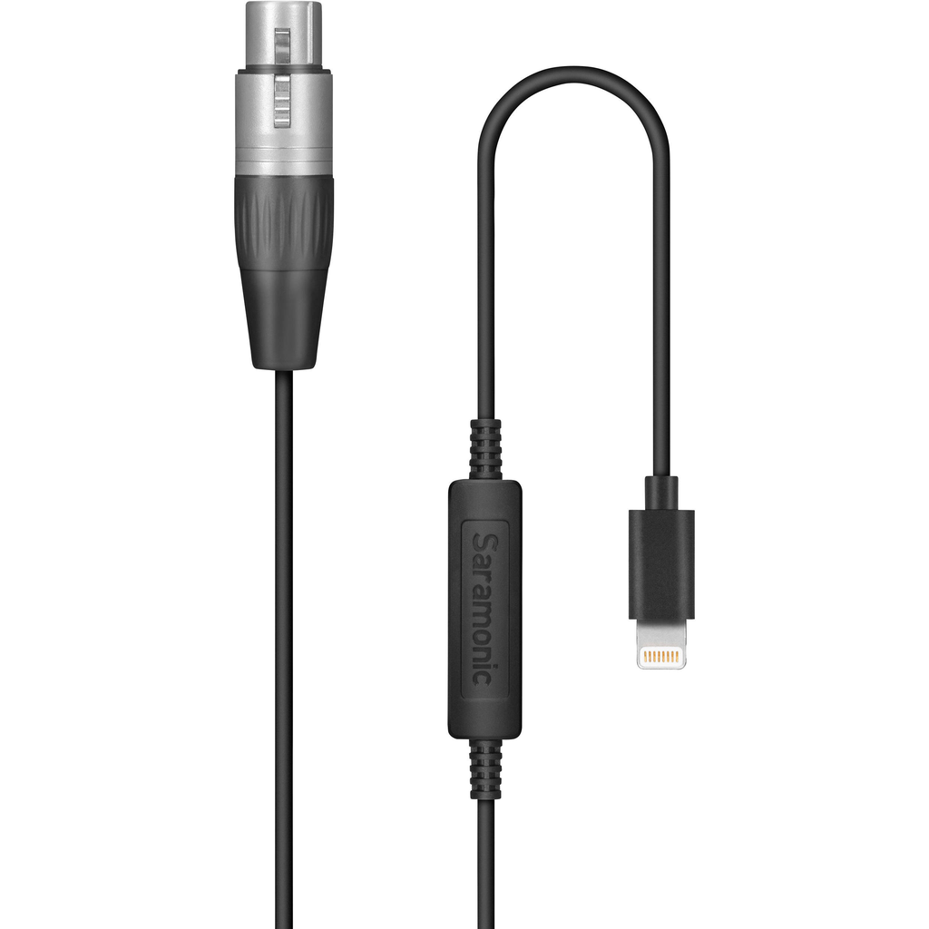 Saramonic LC-XLR Female XLR to Lightning Microphone Adapter Cable for iOS Devices (19.7)