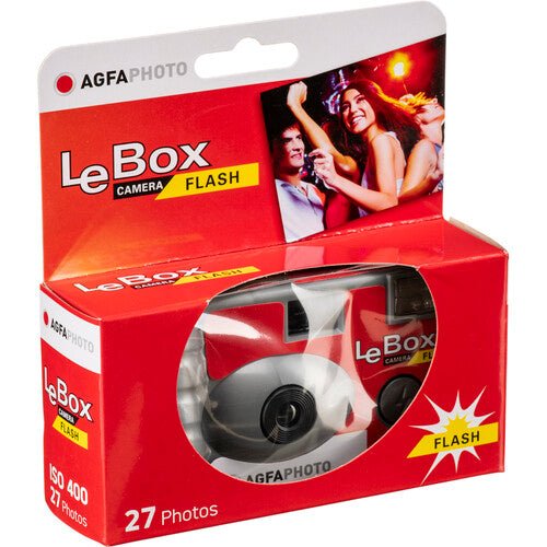 AgfaPhoto LeBox Single - Use Flash Camera (27 Exposures) - B&C Camera