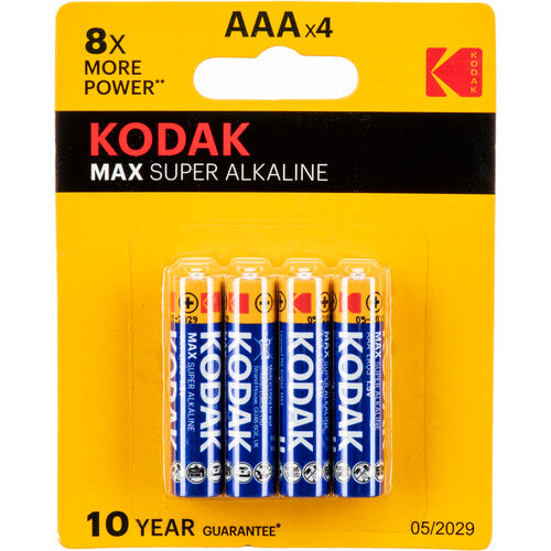 Shop Kodak MAX AAA 1.5V Alkaline Batteries (4-Pack) by Kodak at B&C Camera