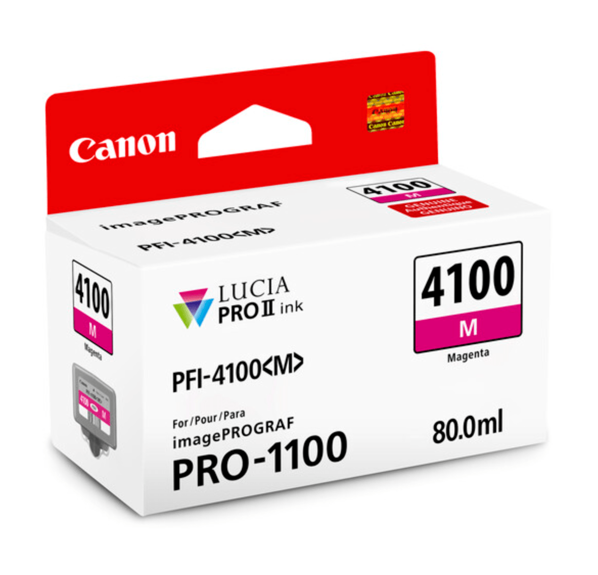 Canon PFI - 4100 Magenta Pigment Ink Tank (80mL) - B&C Camera