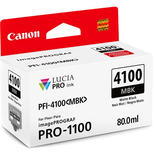 Canon PFI - 4100 Matte Black Pigment Ink Tank (80mL) - B&C Camera