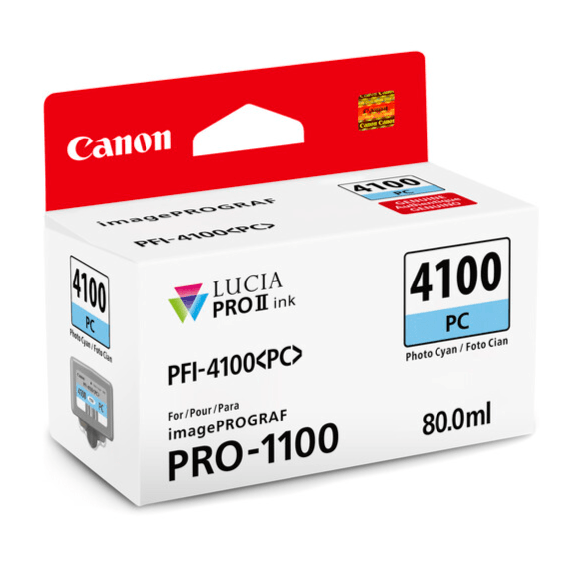 Canon PFI - 4100 Photo Cyan Pigment Ink Tank (80mL) - B&C Camera