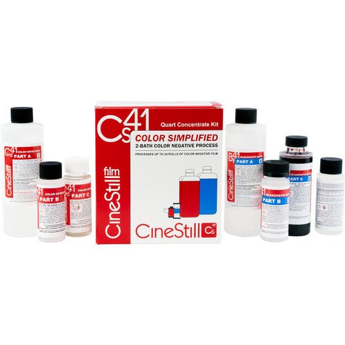 CineStill Film Cs41 C - 41 Color Negative Film Liquid Developing Kit (to Make 32 oz) - B&C Camera