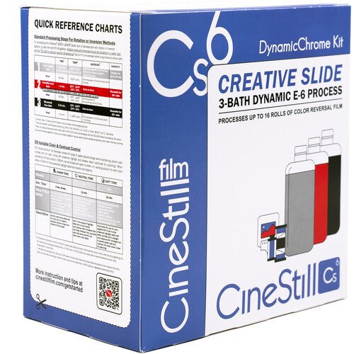 CineStill Film Cs6 "Creative Slide" D9 DynamicChrome 3 - Bath E - 6 Quart Kit - B&C Camera