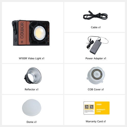 COLBOR W100R Portable RGB LED Monolight - B&C Camera