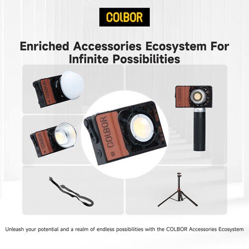 COLBOR W100R Portable RGB LED Monolight - B&C Camera