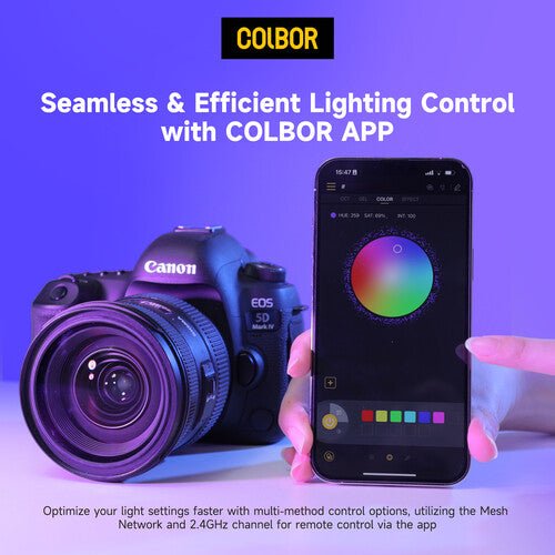 COLBOR W100R Portable RGB LED Monolight - B&C Camera