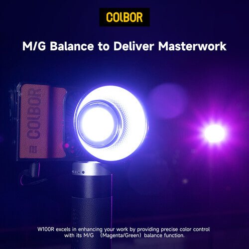 COLBOR W100R Portable RGB LED Monolight - B&C Camera