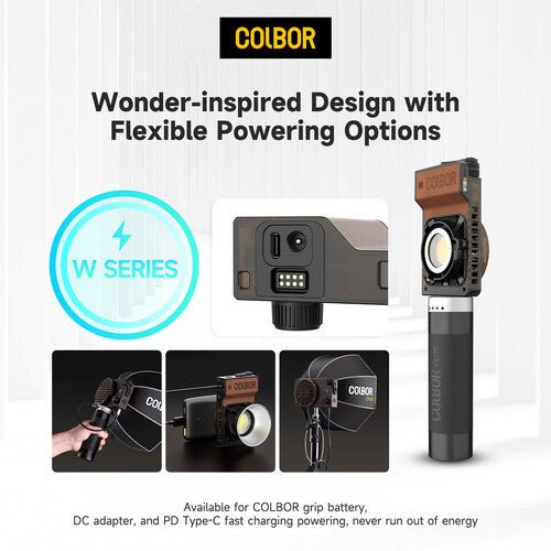 COLBOR W100R Portable RGB LED Monolight - B&C Camera