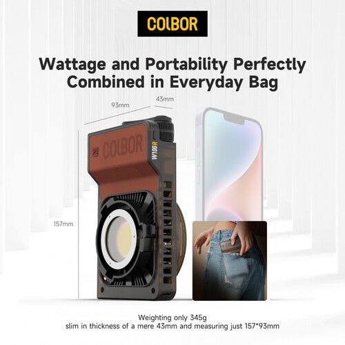 COLBOR W100R Portable RGB LED Monolight - B&C Camera