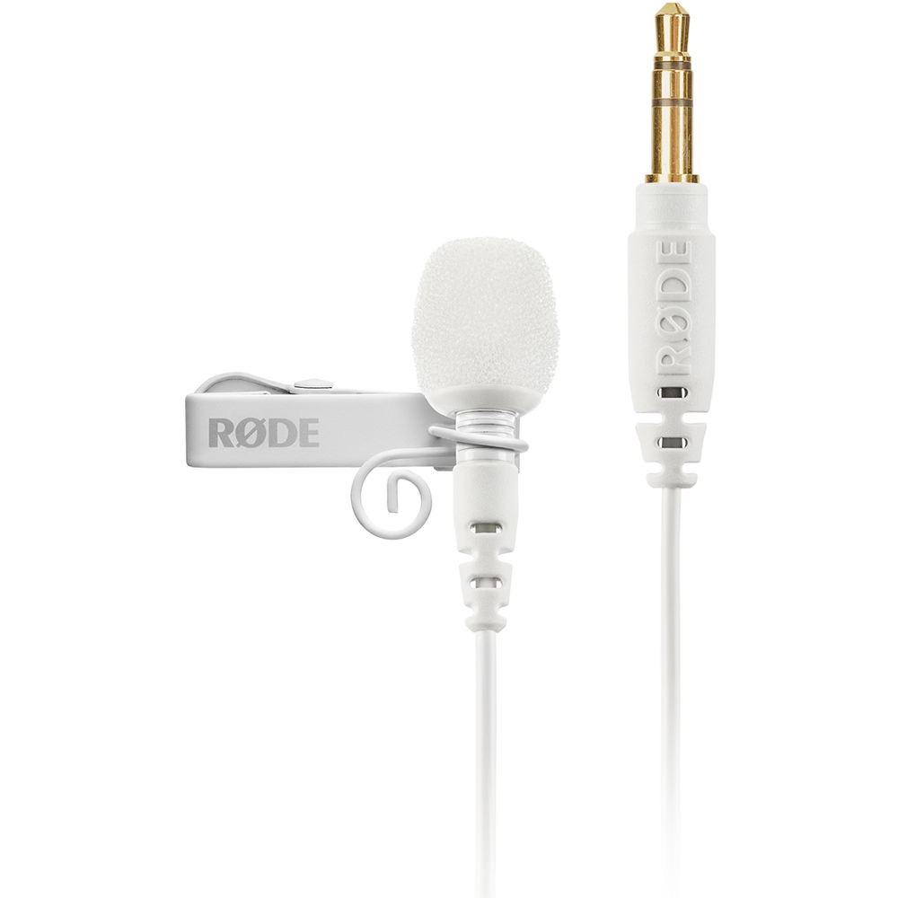 RODE Lavalier GO Omnidirectional Lavalier Microphone for Wireless GO Systems (White)