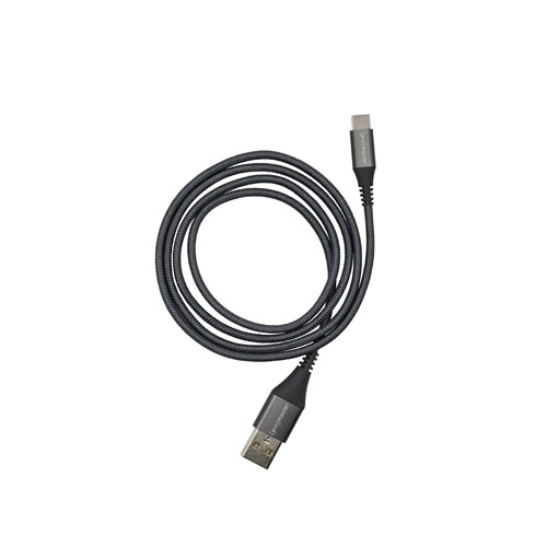 Promaster USB-C to USB-A Braided Cable 1m - grey