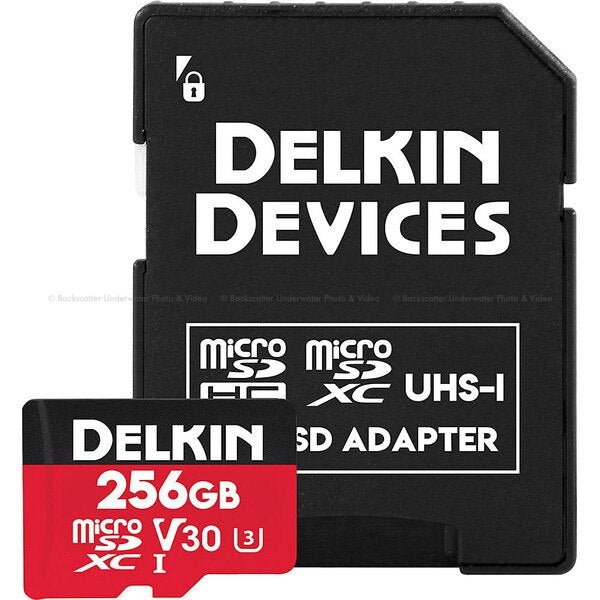 Delkin Devices 256gb Select microSD 660X UHS - I V30 Memory Card - B&C Camera