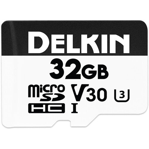 Delkin Devices 32GB Advantage MicroSDHC UHS - I V30 660x U3 - B&C Camera