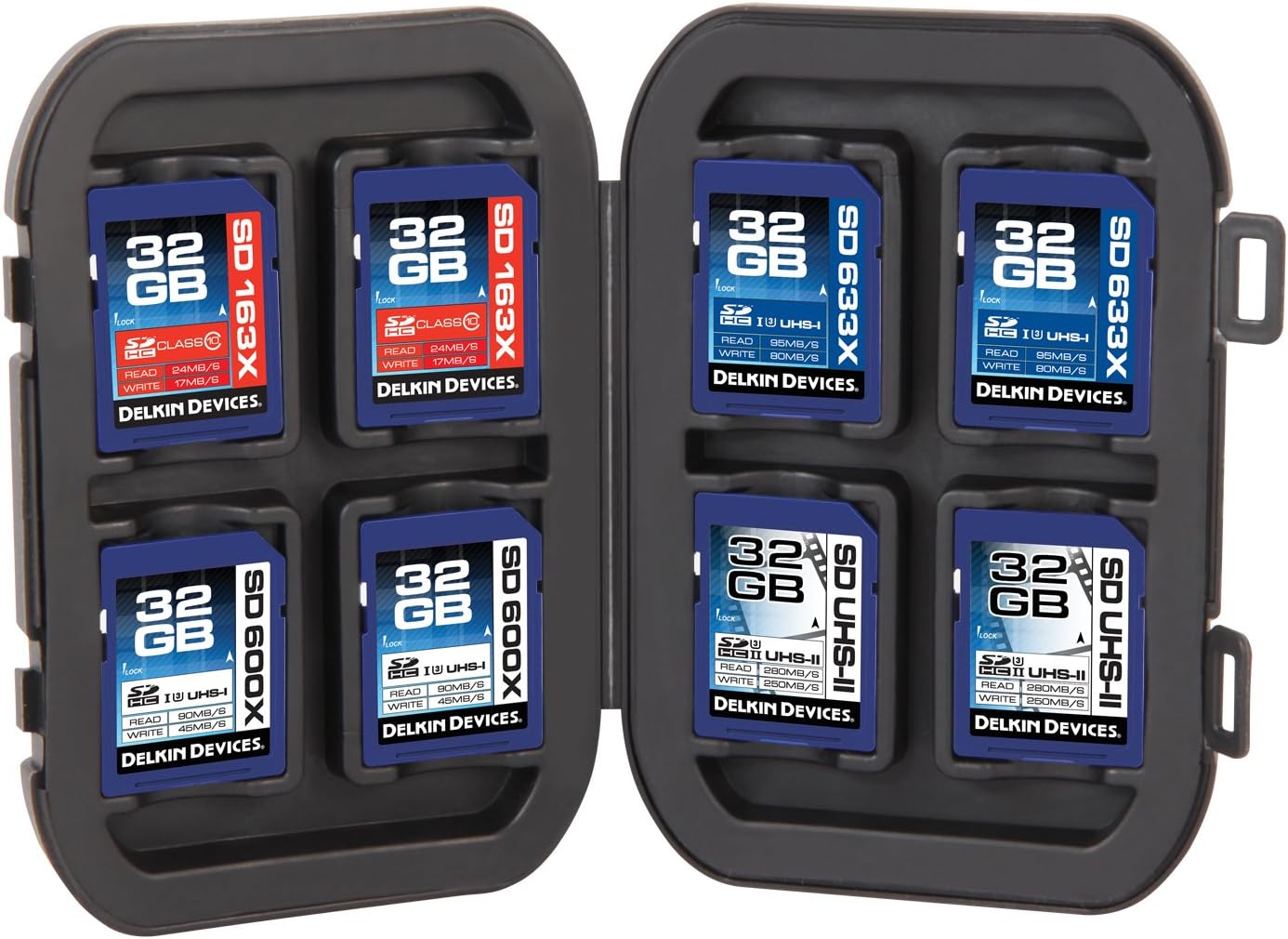 Delkin SD Card Storage Totes - Black - B&C Camera