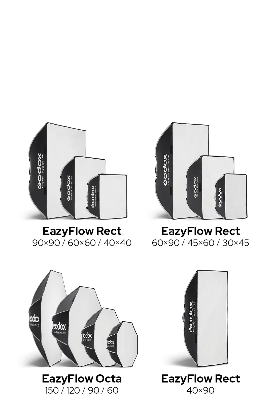Godox EazyFlow Rect 60 x 60 Foldable Softbox (23.6 x 23.6")