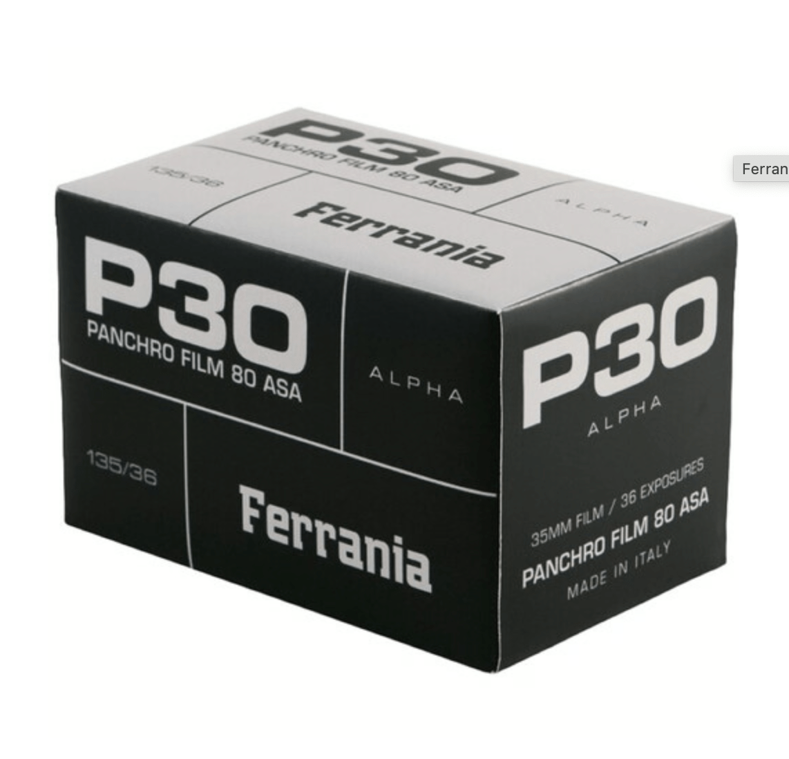Ferrania P30 80 ISO Film (35mm Roll Film, 36 Exposures) - B&C Camera