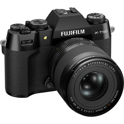 FUJFILM X-T50, BLACK with XF16-50mmF2.8-4.8 R LM WR Lens Kit - B&C Camera