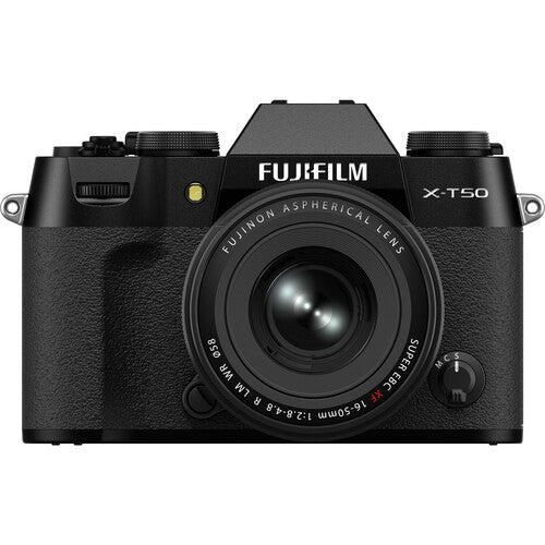 FUJFILM X-T50, BLACK with XF16-50mmF2.8-4.8 R LM WR Lens Kit - B&C Camera