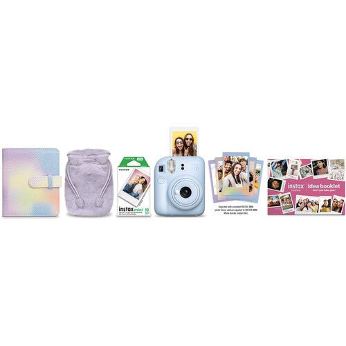 Fujifilm Instax Mini 12 Pastel Blue Holiday Bundle - B&C Camera