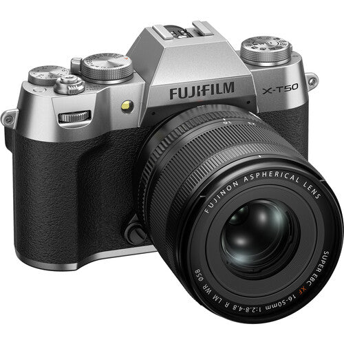 FUJIFILM X-T50, SILVER with XF16-50mmF2.8-4.8 R LM WR Lens Kit - B&C Camera