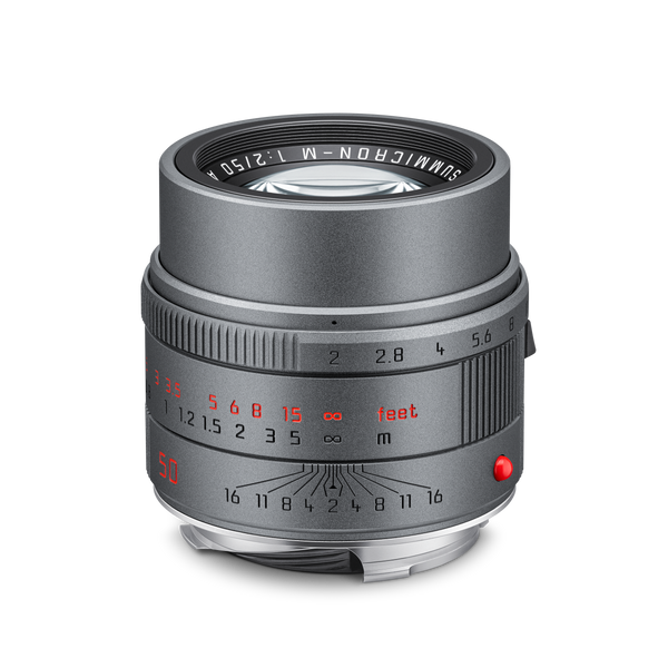 Leica APO-Summicron-M 50 f/2 ASPH. Lens Metal Gray Paint Finish