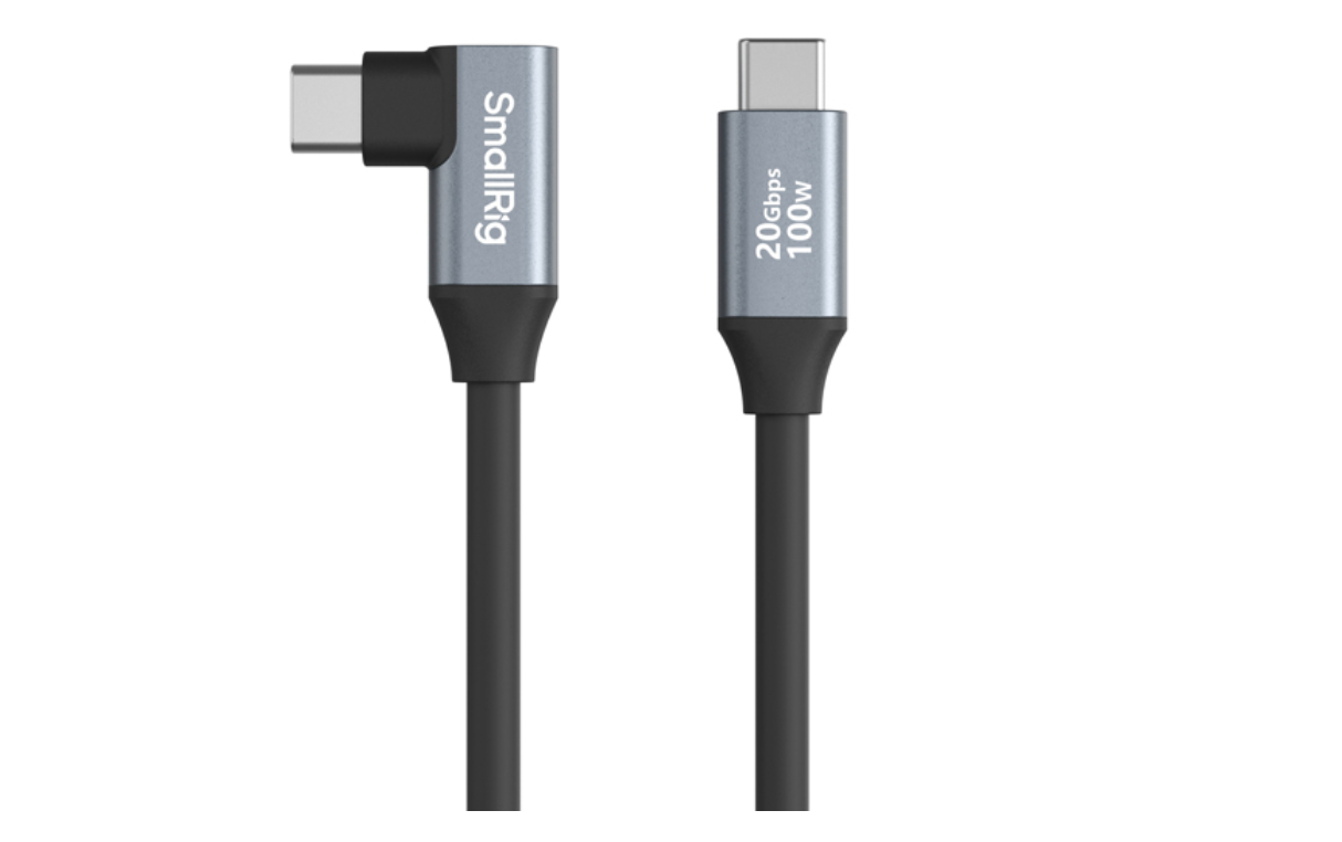 Shop SmallRig USB-C (Straight) to USB-C (Angled) Data Cable (60cm / 23.6in) by SmallRig at B&C Camera