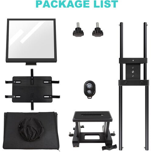 GVM Teleprompter T! - L for Tablets and Smartphones with Remote Control - B&C Camera