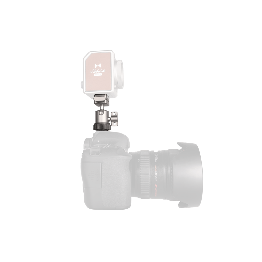 Hobolite V-mount Quick Lock Ballhead Cold Shoe Adapter - B&C Camera
