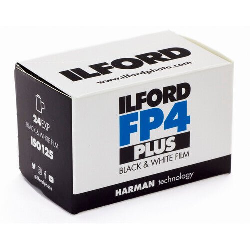 Ilford FP4 Plus 125, Black & White Film, 35mm/24 exposures - B&C Camera