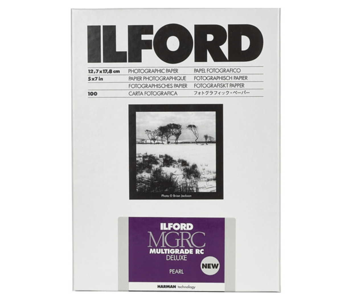 Ilford MULTIGRADE RC Deluxe Paper (Pearl, 5 x 7", 100 Sheets) - B&C Camera