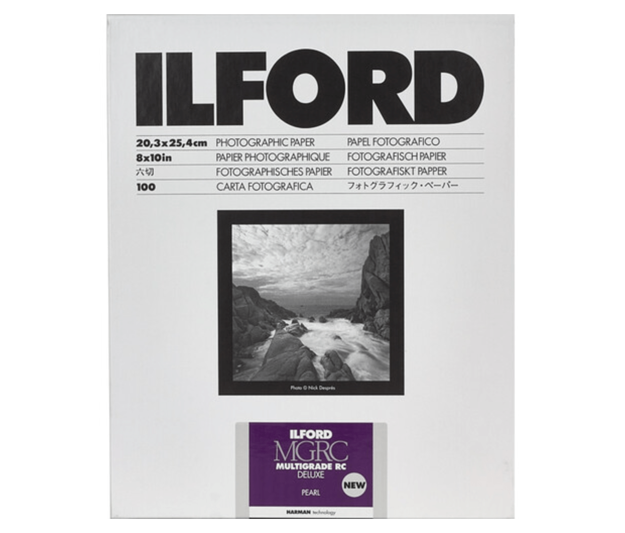 Ilford MULTIGRADE RC Deluxe Paper (Pearl, 8 x 10", 100 Sheets) - B&C Camera